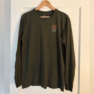 Topo Designs Men's Dark Green Long Sleeve Tee